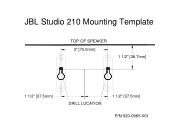 JBL Studio 210 Quick Start Guide EN