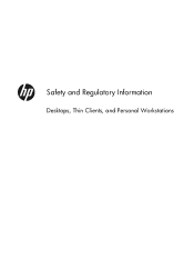 HP Z220 Safety and Regulatory Information