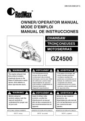 RedMax GZ4500 Owners Manual