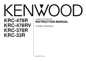 Kenwood KRC-33R User Manual
