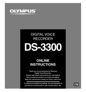 Olympus DS-3300 DS-3300 Instruction Manual (English)