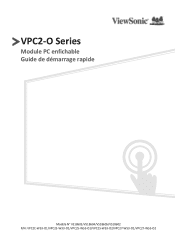 ViewSonic VPC25-W53-O1 Quick Start Guide Francais
