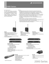 Sennheiser SKM 2000 System Configurations