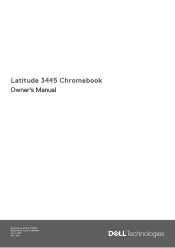 Dell Latitude 3445 Chromebook Owners Manual