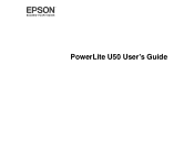 Epson PowerLite U50 Users Guide