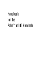 Palm M100 Handbook
