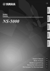 Yamaha NS-5000 NS-5000 Owner s Manual