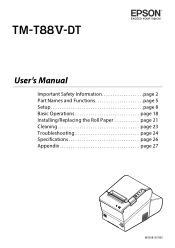 Epson TM-T88V-DT Users Manual