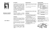 LevelOne FSW-0512 Manual