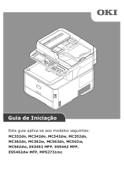 Oki MPS2731mc MC362w/MC562w/MPS2731mc Quick Start Guide (Portuguese)