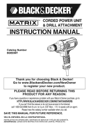 Black & Decker BDEDMT Type 1 Manual - BDEDMT