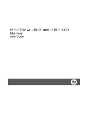 Compaq LE1911i LE1901wi L1910i and LE1911i LCD Monitors User Guide