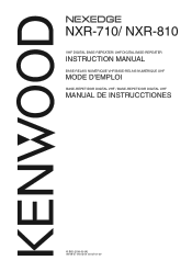 Kenwood NXR-810 User Manual 2