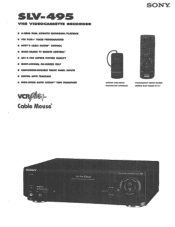 Sony SLV-495 Specifications