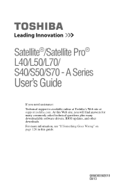 Toshiba S55-A5197 Windows 8.1 User's Guide for Sat/Sat Pro L40/L50/L70/S40/S50/S70 - A Series