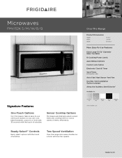 Frigidaire FMV152KM Product Specifications Sheet (English)