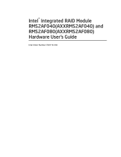 Intel RMS2AF080 Hardware User Guide