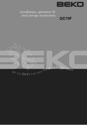 Beko QC75F User Manual