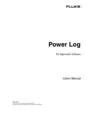 Fluke 1735 FE PowerLog Users Manual