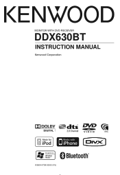 Kenwood DDX630BT User Manual