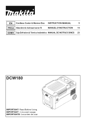 Makita DCW180Z Instruction Manual