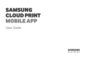 Samsung CLP-620 Cloud Print Mobile App Users Guide