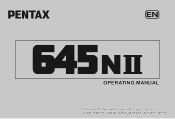 Pentax 645NII 645NII Manual