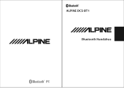 Alpine DCS-BT1 User Guide