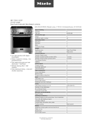 Miele HR 1724-3 G DF Product sheet