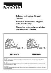 Makita EB7650WH Instruction Manual