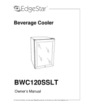 EdgeStar BWC120SSLT Owner's Manual