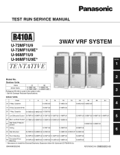 Panasonic U-72MF1U9 Service Manual