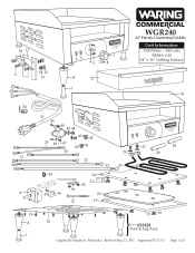 Waring WGR240 Parts List and Exploded Diagram