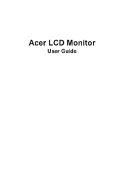 Acer VG272UW User Manual