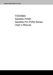 Toshiba P200 PSPB7C-S030BC Users Manual Canada; English