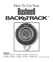 Bushnell 36 0052 User Manual