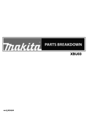 Makita XBU03Z XBU03 Parts Breakdown