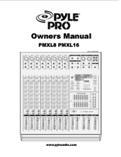 Pyle PMXL8 PMXL16 Manual 1