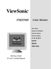ViewSonic E90-3 E90fb User Guide