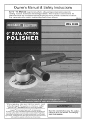 Harbor Freight Tools 62862 User Manual