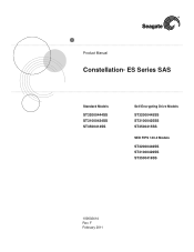 Seagate ST1000NM0001 Constellation ES SAS Product Manual