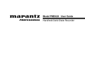 SanDisk Marantz PMD620 16/24-bit Professional Handheld Rec User Guide
