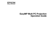 Epson 955WH Operation Guide - EasyMP Multi PC Projection