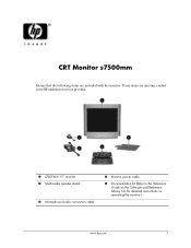HP s7500mm HP CRT Monitor s7500mm