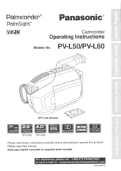 Panasonic PVL60 PVL50 User Guide