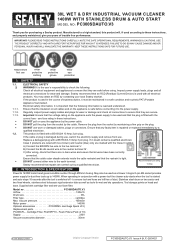 Sealey PC300SDAUTO Instruction Manual