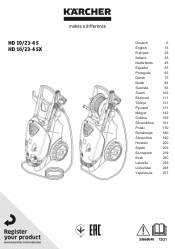 Karcher HD 10/23-4 SX Plus Operating instructions 1