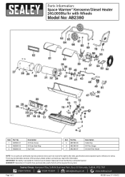 Sealey AB2380 Parts Diagram