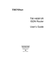 TRENDnet TW-H6W1IR Manual