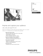 Philips BDL4681XU Leaflet